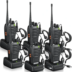 6 Pack Rainproof Walkie Talkies for Adults & Kids-Easy to Carry 3 Miles Long Range-16 Ch& 6 Original Earpieces-VOX Hand Free Talking-Rechargeable Designed -Home/Outdoor/RV Trip/Travel 6 Pack Rainproof Walkie Talkies for Adults & Kids-Easy to Carry 3 Miles Long Range-16 Ch& 6 Original Earpieces-VOX Hand Free Talking-Rechargeable Designed -Home/Outdoor/RV Trip/Travel