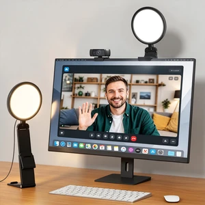 2 Pack Zoom Lighting for Computer, Laptop, Monitor & Webcam Eye-Caring, 5"Small Lighting, for Video Call, Conference, Streaming, 50 Modes, CRI>97.8 2 Pack Zoom Lighting for Computer, Laptop, Monitor & Webcam Eye-Caring, 5"Small Lighting, for Video Call, Conference, Streaming, 50 Modes, CRI>97.8