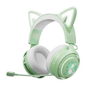 Cat Ear Headphones, Gaming Headset (Wireless, Green) Cat Ear Headphones, Gaming Headset (Wireless, Green)