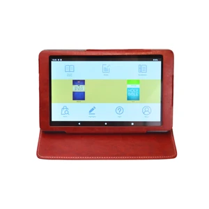Award Winning Audiobook Speaker Electronic Bible, 8" eReader Audio Player, with Headphones, Simulated Leather Case, Church Notes Pocket, Hard Shell Bible Style Gift Box Included. (Cranberry) Award Winning Audiobook Speaker Electronic Bible, 8" eReader Audio Player, with Headphones, Simulated Leather Case, Church Notes Pocket, Hard Shell Bible Style Gift Box Included. (Cranberry)