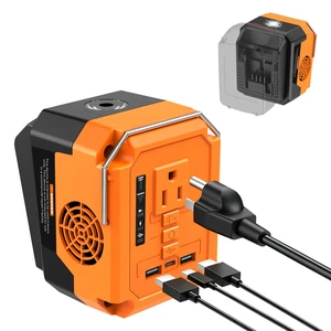2026 Upgraded Power Inverter Compatible with Black+Decker 20V Battery 260W DC 20V to AC 110V Power Station, 1 AC Outlet, 2 USB-A, 1 Type-C & LED Light for Camping Outdoor Emergency 2026 Upgraded Power Inverter Compatible with Black+Decker 20V Battery 260W DC 20V to AC 110V Power Station, 1 AC Outlet, 2 USB-A, 1 Type-C & LED Light for Camping Outdoor Emergency