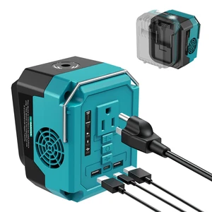 260W Portable Power Inverter for Makita 18V Battery DC 18V to AC 110V Power Station, 1 AC Outlet, 2 USB-A, 1 Type-C & LED Light for Camping Outdoor Emergency 260W Portable Power Inverter for Makita 18V Battery DC 18V to AC 110V Power Station, 1 AC Outlet, 2 USB-A, 1 Type-C & LED Light for Camping Outdoor Emergency