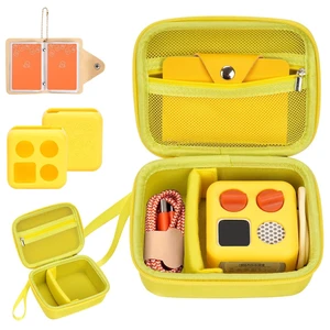 Hard Case and Silicone Cover for Yoto Mini Player, Kids Audio Music Accessory with Card Case Holder for up to 10 Cards (Yellow) Hard Case and Silicone Cover for Yoto Mini Player, Kids Audio Music Accessory with Card Case Holder for up to 10 Cards (Yellow)