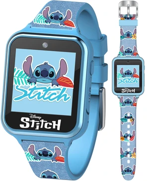 Disney Stitch Kids Smart Watch with 10 Customizable Faces, Camera, Voice Recorder, Calculator, and Step Counter Touchscreen Interactive Watch for Kids Blue Silicone Strap Disney Stitch Kids Smart Watch with 10 Customizable Faces, Camera, Voice Recorder, Calculator, and Step Counter Touchscreen Interactive Watch for Kids Blue Silicone Strap