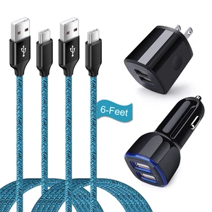 Samsung S25 Android Dual USB Car Charger, Wall Plug with Type C Charge Cable Fast Charging Cord for Samsung Galaxy A36/A56/A16 5G/S25 Ultra/S25 Plus/S24FE/S24 Ultra/S23FE/A50/A20/A15/A17/A55, 2 Pack Samsung S25 Android Dual USB Car Charger, Wall Plug with Type C Charge Cable Fast Charging Cord for Samsung Galaxy A36/A56/A16 5G/S25 Ultra/S25 Plus/S24FE/S24 Ultra/S23FE/A50/A20/A15/A17/A55, 2 Pack