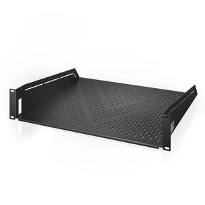 Vented Rack Shelf 2U, 16" Deep for 19" Servers & Racks 100 lb Capacity, Heavy-Duty 2.4mm Cold-Rolled Steel Cantilever Shelf with Airflow Vents for Network, IT, Audio Video AV Racks Vented Rack Shelf 2U, 16" Deep for 19" Servers & Racks 100 lb Capacity, Heavy-Duty 2.4mm Cold-Rolled Steel Cantilever Shelf with Airflow Vents for Network, IT, Audio Video AV Racks