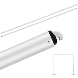 2 Pcs 8-10ft Adjustable Crossbar for Backdrop Stand Double Layer Support Bar Fits Pipe and Drape Systems for Wedding Backdrops, Parties, Photo Booths and Events 2 Pcs 8-10ft Adjustable Crossbar for Backdrop Stand Double Layer Support Bar Fits Pipe and Drape Systems for Wedding Backdrops, Parties, Photo Booths and Events