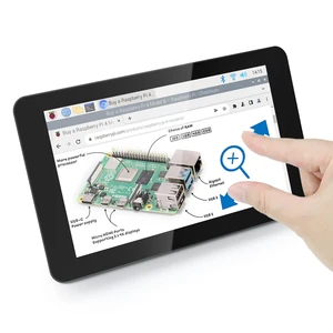 Touchscreen for Raspberry Pi Display Screen Monitor 7 Inch IPS 800x480 Pixel, 5-Point Capacitive Touch Screen, Integrated Back Mounting, Driver-Free Easy to Use Touchscreen for Raspberry Pi Display Screen Monitor 7 Inch IPS 800x480 Pixel, 5-Point Capacitive Touch Screen, Integrated Back Mounting, Driver-Free Easy to Use