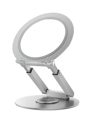 Telescopic Laptop Stand with 360° Rotation, Adjustable Height & Tilt Swivel Laptop Riser, Ergonomic Standing Desk Converter for 10-17" MacBook Pro/Air, Dell, HP Supports up to 22lbs (Silver) Telescopic Laptop Stand with 360° Rotation, Adjustable Height & Tilt Swivel Laptop Riser, Ergonomic Standing Desk Converter for 10-17" MacBook Pro/Air, Dell, HP Supports up to 22lbs (Silver)
