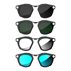 Polarized Clip-on Compatible with Oakley Meta HSTN Smart Glasses 4Pcs Black Frame Discoloration Clip for Oakley Meta HSTN Color Changing Clip, Cool & Fashion (Black+Green+Silver+Blue) Polarized Clip-on Compatible with Oakley Meta HSTN Smart Glasses 4Pcs Black Frame Discoloration Clip for Oakley Meta HSTN Color Changing Clip, Cool & Fashion (Black+Green+Silver+Blue)