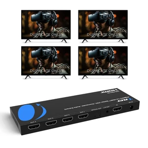 1x4 HDMI Splitter 4K@60Hz & Audio Extractor with Downscaling, HDR10+ HDMI 2.0b Splitter 1 in 4 Out with 4K to 1080p Downscaling, Dolby Vision, HDCP 2.3, Optical & 3.5mm Audio Out 1x4 HDMI Splitter 4K@60Hz & Audio Extractor with Downscaling, HDR10+ HDMI 2.0b Splitter 1 in 4 Out with 4K to 1080p Downscaling, Dolby Vision, HDCP 2.3, Optical & 3.5mm Audio Out
