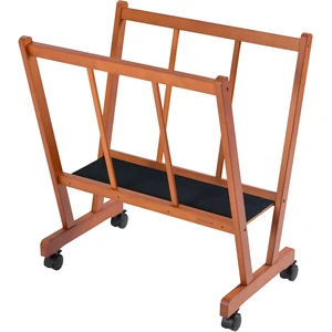 Art Display Print Rack: Artist Storage Rack with Castors for Canvas Beech Wood Large Drying Racks for Prints Artworks Panels Posters Stand Art Shows & Galleries, Walnut Art Display Print Rack: Artist Storage Rack with Castors for Canvas Beech Wood Large Drying Racks for Prints Artworks Panels Posters Stand Art Shows & Galleries, Walnut