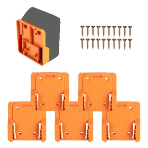 Battery Holder Compatible for Ridgid 18V Battery Wall Mount Battery Storage Organizer for Workshop, Garage, Work Van, Under Shelf, Tool Box-5 Pack Battery Holder Compatible for Ridgid 18V Battery Wall Mount Battery Storage Organizer for Workshop, Garage, Work Van, Under Shelf, Tool Box-5 Pack
