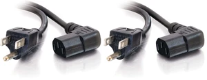 Legrand Universal 90 Degree Right Angle Power Cord - 10 Foot Black, 2 Pack Legrand Universal 90 Degree Right Angle Power Cord - 10 Foot Black, 2 Pack