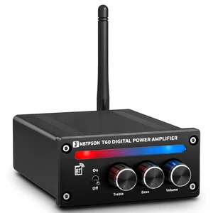 T60A Bluetooth Stereo Amplifier 30W×2 RMS 2CH Receiver Bluetooth AmpI Dual ChipTPA3116Amp with Bass Treble KnobI 2 Channel Amp with Bluetoothfor Bookshelf, Ceiling, Garage T60A Bluetooth Stereo Amplifier 30W×2 RMS 2CH Receiver Bluetooth AmpI Dual ChipTPA3116Amp with Bass Treble KnobI 2 Channel Amp with Bluetoothfor Bookshelf, Ceiling, Garage