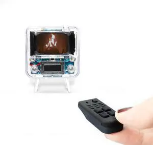 TinyTV 2 Portable Retro Mini TV 1.14 IPS Screen, Preloaded & Uploadable Videos, USB-C Rechargeable, Knob Controls + Tiny Remote (Clear) | 1.14" IPS Screen, Preloaded & Uploadable Videos, USB-C Rech TinyTV 2 Portable Retro Mini TV 1.14 IPS Screen, Preloaded & Uploadable Videos, USB-C Rechargeable, Knob Controls + Tiny Remote (Clear) | 1.14" IPS Screen, Preloaded & Uploadable Videos, USB-C Rech
