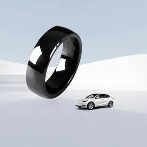 Tesla Smart Ring Tesla Key Ring Accessories Key Card Model 3/Y Key Fob Replacement Ceramic RFID Smart Ring for Tesla Model 3 & Model Y(US Size 7) Tesla Smart Ring Tesla Key Ring Accessories Key Card Model 3/Y Key Fob Replacement Ceramic RFID Smart Ring for Tesla Model 3 & Model Y(US Size 7)