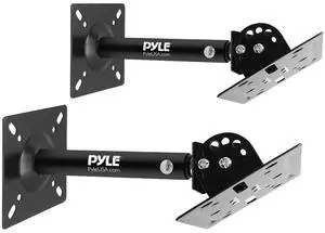 Universal Speaker Mounting Bracket - Ceiling & Wall Speaker Mount with Adjustable Swivel Tilt, 13.4" Retractable Telescopic Arm, 75 lbs Max Load - Ideal for Home Surround Sound Systems (Pair) Universal Speaker Mounting Bracket - Ceiling & Wall Speaker Mount with Adjustable Swivel Tilt, 13.4" Retractable Telescopic Arm, 75 lbs Max Load - Ideal for Home Surround Sound Systems (Pair)