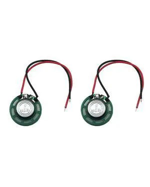 1 Inch Speaker 2-Pack, 8 Ohm 26mm, 0.25W Nominal, Green Plastic Pair 1 Inch Speaker 2-Pack, 8 Ohm 26mm, 0.25W Nominal, Green Plastic Pair