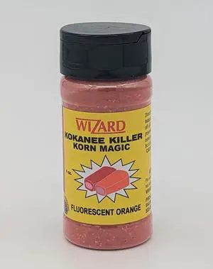 Wizard Kokanee Korn Magic 4oz Flourescent Orange Wizard Kokanee Korn Magic 4oz Flourescent Orange