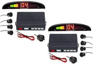 Parking Sensors LED Display Car Reverse Backup Radar System (2 Pack) Parking Sensors LED Display Car Reverse Backup Radar System (2 Pack)