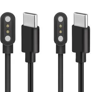 Compatible for SOUYIE KW350 Smart Watch Charger, Magnetic Replacement Charging Compatible with SOUYIE KW350 1.43" Smart Watch 2026 (Black+Black, Type C) Compatible for SOUYIE KW350 Smart Watch Charger, Magnetic Replacement Charging Compatible with SOUYIE KW350 1.43" Smart Watch 2026 (Black+Black, Type C)