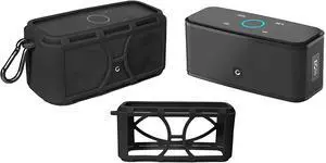 Silicone Cover Skin for DOSS SoundBox Touch Wireless Bluetooth and SoundBox Bluetooth Speaker, Full 6 Directions Protection, Customized with Color/Shape Matching (Black) Silicone Cover Skin for DOSS SoundBox Touch Wireless Bluetooth and SoundBox Bluetooth Speaker, Full 6 Directions Protection, Customized with Color/Shape Matching (Black)