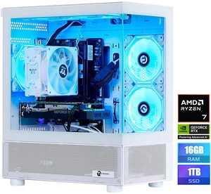 NINGMEI Gaming PC Desktop, AMD Ryzen 7 9700X, NVIDIA RTX 5060 8GB GDDR7, 1TB M.2 NVMe SSD, 16GB DDR5 RAM 6000, 650W PSU, Wi-Fi, Win 11 Home, 5 ARGB fans, White, prebuilt gaming pc NINGMEI Gaming PC Desktop, AMD Ryzen 7 9700X, NVIDIA RTX 5060 8GB GDDR7, 1TB M.2 NVMe SSD, 16GB DDR5 RAM 6000, 650W PSU, Wi-Fi, Win 11 Home, 5 ARGB fans, White, prebuilt gaming pc