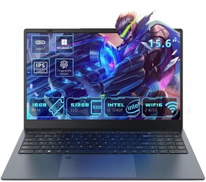 Ningmei NL500 Laptop, 15.6 Inch Notebook with Intel® Core i5-1240P (Up to 4.4GHz), 16GB DDR4 512GB SSD, BT5.2, 5G WiFi, USB3.2, Type_C, Webcam, Windows 11 Laptops for Business Student Light Gaming Ningmei NL500 Laptop, 15.6 Inch Notebook with Intel® Core i5-1240P (Up to 4.4GHz), 16GB DDR4 512GB SSD, BT5.2, 5G WiFi, USB3.2, Type_C, Webcam, Windows 11 Laptops for Business Student Light Gaming