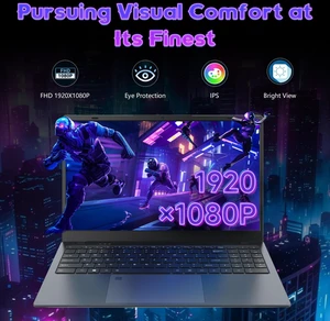 Ningmei NL150 Laptop, 15.6 Inch Notebook with Intel Quad-Core N150 (Up to 3.6GHz), 16GB DDR4 512GB SSD, BT5.2, 5G WiFi, USB3.2, Type_C, Webcam, Windows 11 Laptops for Business Student Light Gaming Ningmei NL150 Laptop, 15.6 Inch Notebook with Intel Quad-Core N150 (Up to 3.6GHz), 16GB DDR4 512GB SSD, BT5.2, 5G WiFi, USB3.2, Type_C, Webcam, Windows 11 Laptops for Business Student Light Gaming
