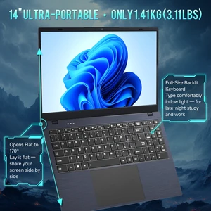 14" FHD Laptop, 16GB DDR4 RAM 512GB SSD, AMD Athlon PRO, Backlit Keyboard, Type-C Charging, Privacy Camera, Windows 11, NLR100 Ningmei 14" FHD Laptop, 16GB DDR4 RAM 512GB SSD, AMD Athlon PRO, Backlit Keyboard, Type-C Charging, Privacy Camera, Windows 11, NLR100 Ningmei