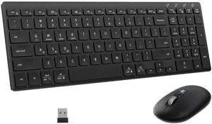 Wireless Keyboard and Mouse Combo, 2 in 1 USB Receiver and 2 bluetooth for 3 Device, Ultra-Slim Keyboard with Adjustable Stand and 4-way Scroll Mouse Combo for Computer, Laptop, Tablet, MacBook, iPad. Wireless Keyboard and Mouse Combo, 2 in 1 USB Receiver and 2 bluetooth for 3 Device, Ultra-Slim Keyboard with Adjustable Stand and 4-way Scroll Mouse Combo for Computer, Laptop, Tablet, MacBook, iPad.