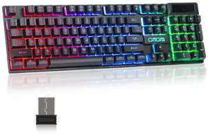 Wireless Gaming Keyboard for PC PS4 PS5 Xbox One Laptop,Teclado inalámbrico Wireless Gaming Keyboard for PC PS4 PS5 Xbox One Laptop,Teclado inalámbrico