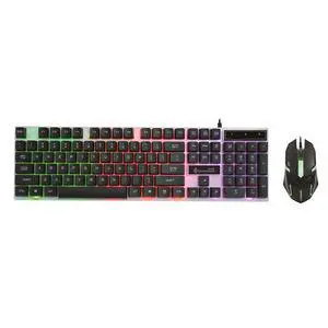 Led Rainbow Color Backlight Adjustable Gaming Game USB Wired Keyboard Mouse Set - Eighteen Crossing D280 Wired USB Lighting Gaming Computer Touch Keyboard and Mouse Set Black Led Rainbow Color Backlight Adjustable Gaming Game USB Wired Keyboard Mouse Set - Eighteen Crossing D280 Wired USB Lighting Gaming Computer Touch Keyboard and Mouse Set Black