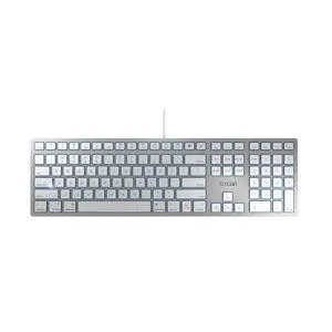 KC 6000 Slim for MAC, Wired Mac Keyboard with Number Pad, USB-A Connection, Whisper-Quiet Keys, Thin Design, SX Scissor Switches, QWERTY, Silver/White KC 6000 Slim for MAC, Wired Mac Keyboard with Number Pad, USB-A Connection, Whisper-Quiet Keys, Thin Design, SX Scissor Switches, QWERTY, Silver/White