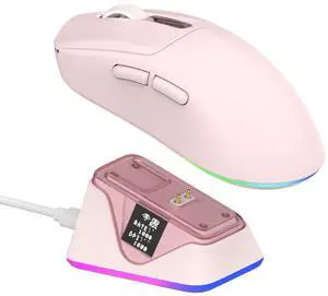 NEX Lite Wireless Gaming Mouse w/Screens & RGB Charging Dock NEX Lite Wireless Gaming Mouse w/Screens & RGB Charging Dock