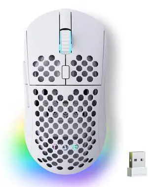 Falcon M1 Wireless Gaming Mouse, 24000 DPI, 180-Hour Battery, White Falcon M1 Wireless Gaming Mouse, 24000 DPI, 180-Hour Battery, White