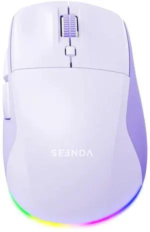 MOU110 Wireless Bluetooth Mouse, Rechargeable & RGB, Purple MOU110 Wireless Bluetooth Mouse, Rechargeable & RGB, Purple