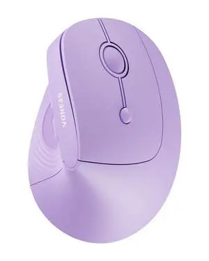 Ergonomic Wireless Mouse, 52° Vertical Bluetooth Mouse, Purple Ergonomic Wireless Mouse, 52° Vertical Bluetooth Mouse, Purple