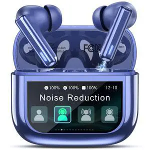 Wireless Earbuds, ANC ENC Noise Cancelling Ear Buds with Touch Screen Wireless Earbuds, ANC ENC Noise Cancelling Ear Buds with Touch Screen