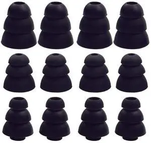 3 Flange Noise Cancelling Triple Flange Eartips Eargels Earpads Ear Tips Gels Bud Compatible with Inside Diameter 4mm-5mm Earbuds in-Ear EarphonesInner Hole 4mm,S/M/L,6 Pairs, Black 3F6P3 3 Flange Noise Cancelling Triple Flange Eartips Eargels Earpads Ear Tips Gels Bud Compatible with Inside Diameter 4mm-5mm Earbuds in-Ear EarphonesInner Hole 4mm,S/M/L,6 Pairs, Black 3F6P3