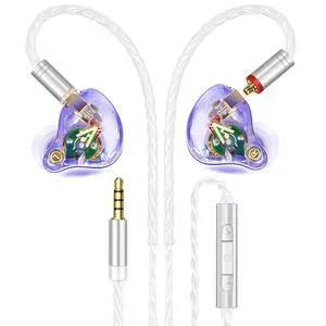 Vibes 202M Wired Earbuds - HiFi in Ear Monitor Headphones - Noise Isolating Ear Buds w/ Mic - Clear Sound, Deep Bass & Comfort-Fit Gaming Earphones - MMCX to 3.5mm & Silver Plated Cord, Carrying Case Vibes 202M Wired Earbuds - HiFi in Ear Monitor Headphones - Noise Isolating Ear Buds w/ Mic - Clear Sound, Deep Bass & Comfort-Fit Gaming Earphones - MMCX to 3.5mm & Silver Plated Cord, Carrying Case