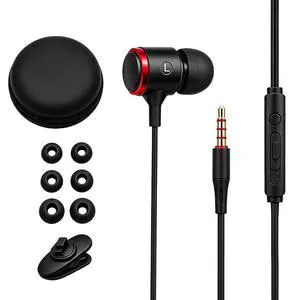 Wired Headphones with case, 3.5mm Audio Jack, Noise Isolating HiFi Stereo Earphones with Mic, Volume Control & Clear Calls for Laptop/Chromebook/Kindle/Switch/Android /MP3 School Use(Black) Wired Headphones with case, 3.5mm Audio Jack, Noise Isolating HiFi Stereo Earphones with Mic, Volume Control & Clear Calls for Laptop/Chromebook/Kindle/Switch/Android /MP3 School Use(Black)