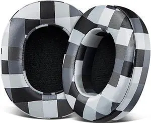 Replacement Earpads for Skullcandy Hesh 3/ANC/Evo & Crusher Wireless/540/ANC/Evo & Venue ANC Over-Ear Headphones, Ear Pads Cushions with Protein Leather, Noise Isolation Foam - Black&Gray Grid Replacement Earpads for Skullcandy Hesh 3/ANC/Evo & Crusher Wireless/540/ANC/Evo & Venue ANC Over-Ear Headphones, Ear Pads Cushions with Protein Leather, Noise Isolation Foam - Black&Gray Grid