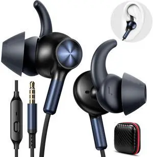 3.5mm Wired Earbuds Sport in-Ear Headphones Mute Mic Stereo Bass 3.5mm Wired Earbuds Sport in-Ear Headphones Mute Mic Stereo Bass