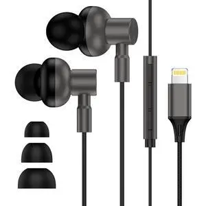 Wired Headphones Earbuds wtih Lightning Connector Magnetic Earphone Headset Wired Headphones Earbuds wtih Lightning Connector Magnetic Earphone Headset