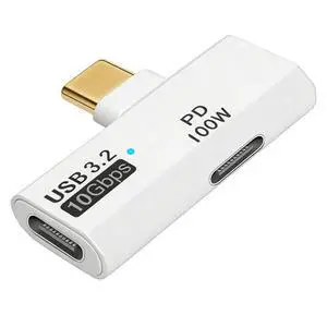 USB C Splitter 2 in 1 Adapter, 100W PD Fast Charging & 10Gbps Data Transfer USB C Splitter 2 in 1 Adapter, 100W PD Fast Charging & 10Gbps Data Transfer