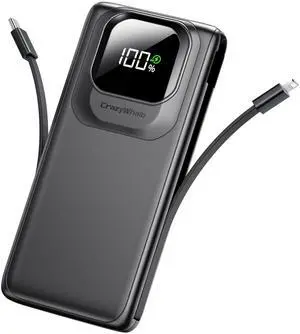 Portable Charger Power Bank with Built-in Cables Fast Charging Portable Charger Power Bank with Built-in Cables Fast Charging