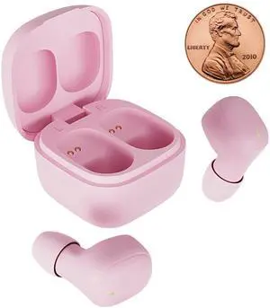 Mini Wireless Earbuds Bluetooth 5.3 Headphones, Small in-Ear Noise Isolating Ear Buds with Mic & Charging Case, 12 Hr Playtime Lightweight Invisible Headset for iPhone & Android Pink Mini Wireless Earbuds Bluetooth 5.3 Headphones, Small in-Ear Noise Isolating Ear Buds with Mic & Charging Case, 12 Hr Playtime Lightweight Invisible Headset for iPhone & Android Pink