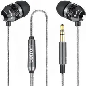 B25 Earphones, Noise Isolating in-Ear Wired Headphones, Black B25 Earphones, Noise Isolating in-Ear Wired Headphones, Black